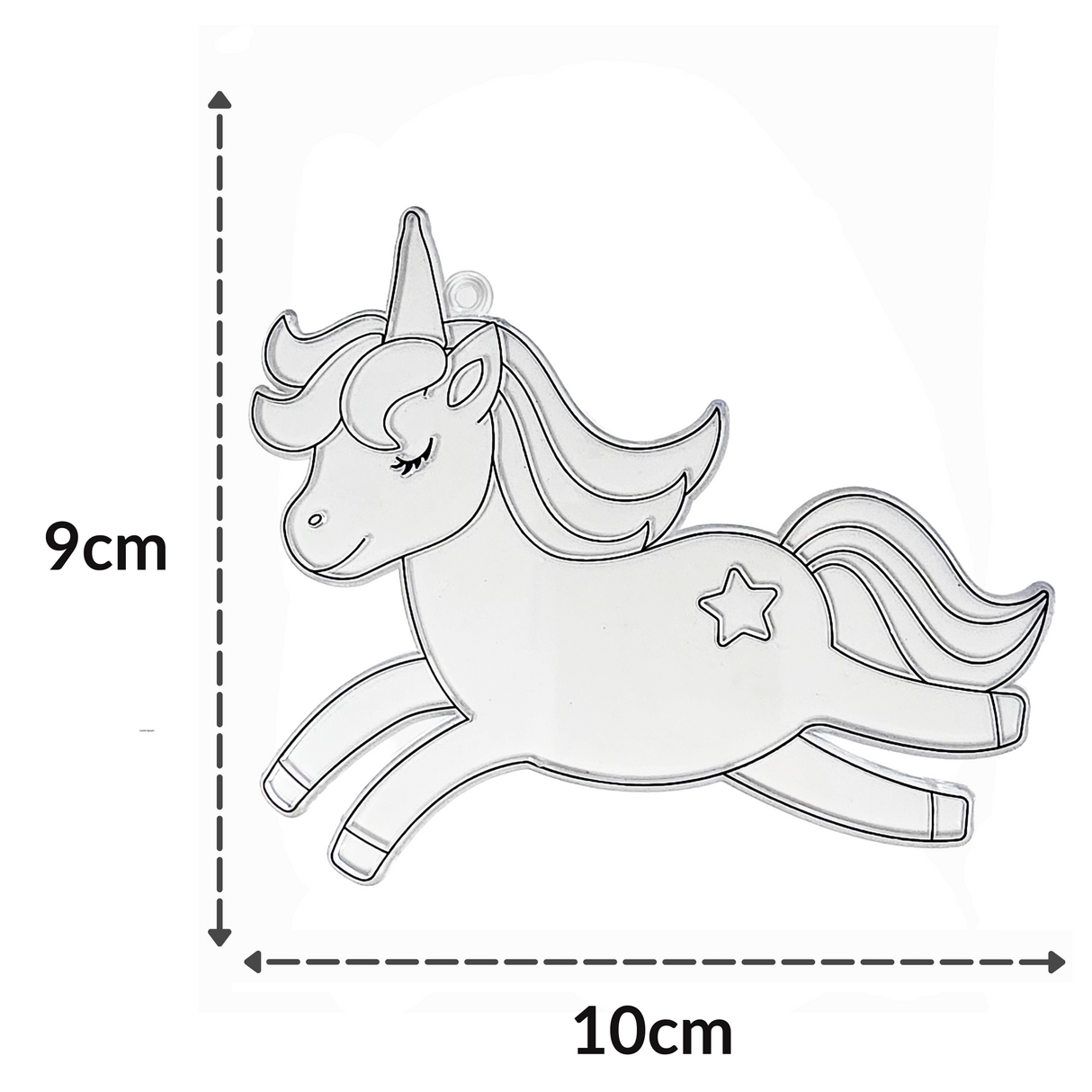 Suncatcher  -   Unicorn  - Pack of 5 with Suction Hooks