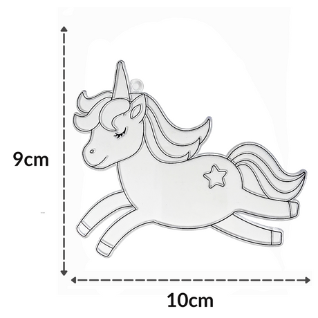 Suncatcher  -   Unicorn  - Pack of 5 with Suction Hooks