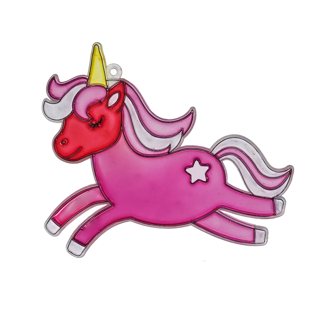 Suncatcher  -   Unicorn  - Pack of 5 with Suction Hooks