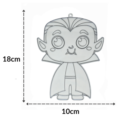 Suncatcher  -  Vampire   -  Pack of 5 with Suction Hooks
