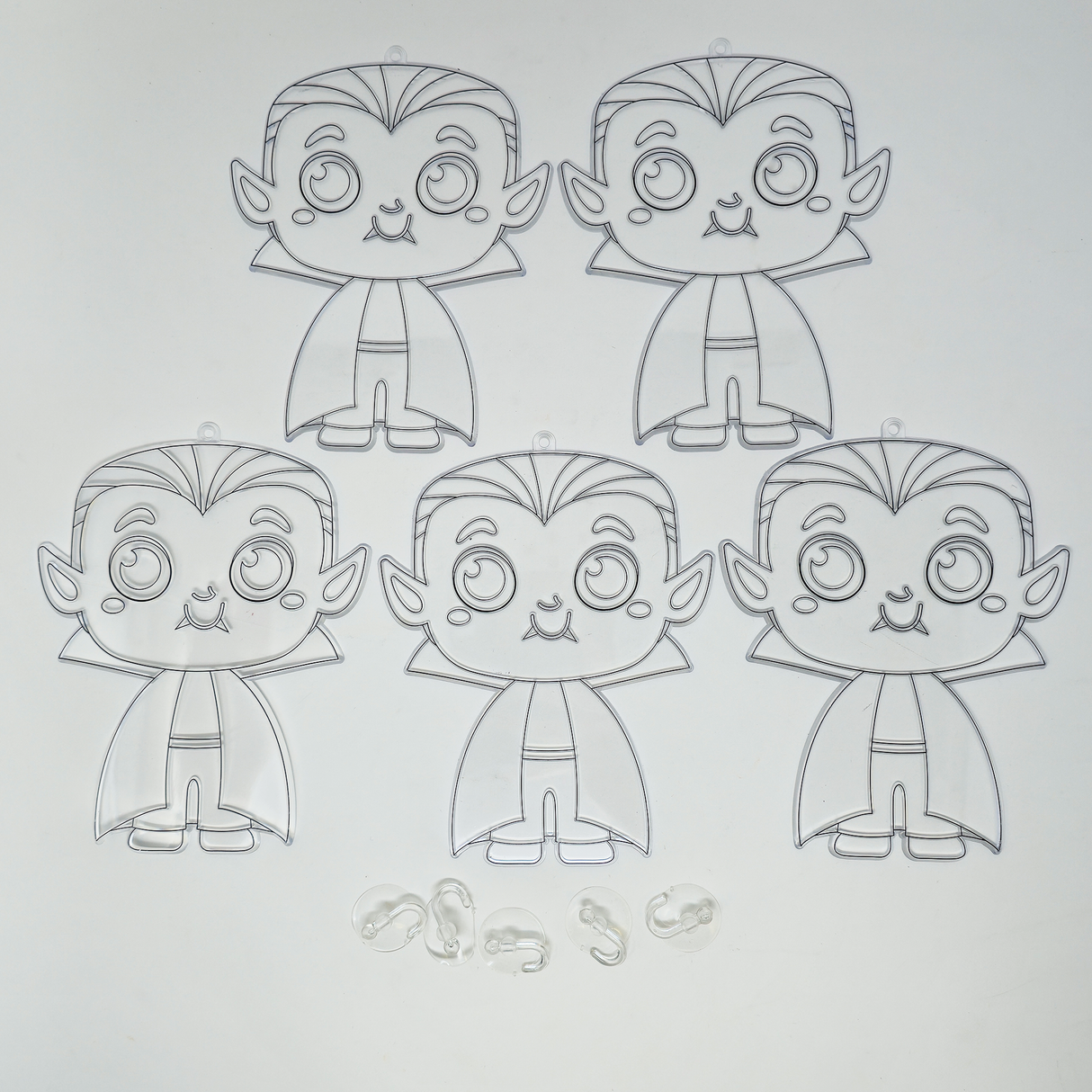 Suncatcher  -  Vampire   -  Pack of 5 with Suction Hooks