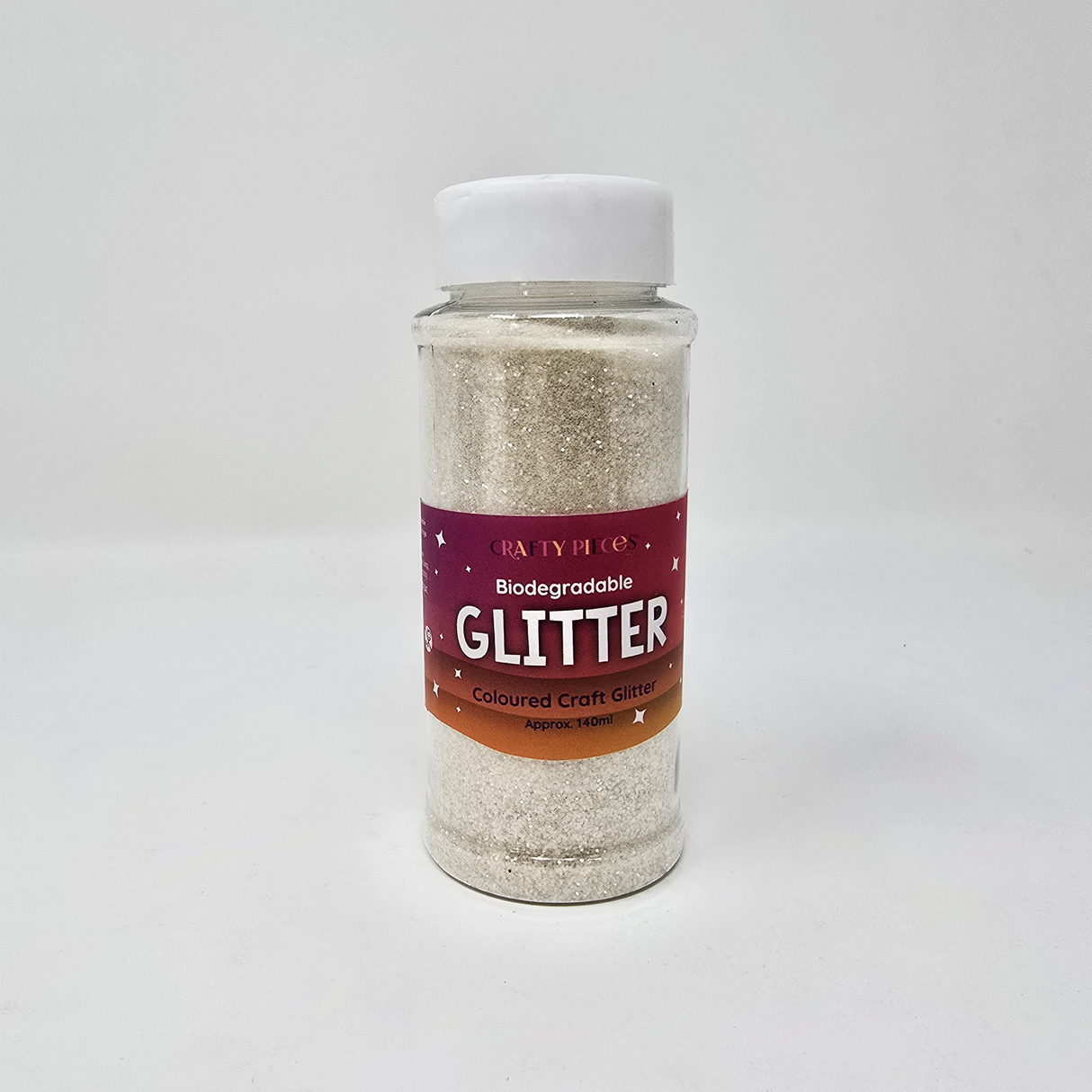 Bio Degradable Glitter 140g - White