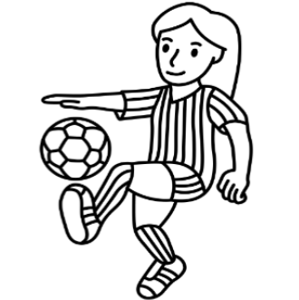 A4 Football Girl Sand Art Picture (25 Pack)