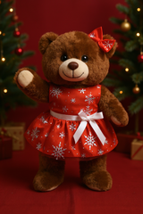 Red Christmas Dress with Bow