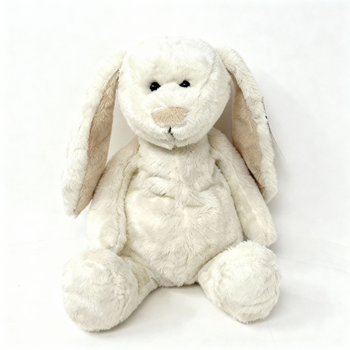 Heartbeat Stuffed Bear Flopsy Cream Bunny (10"")