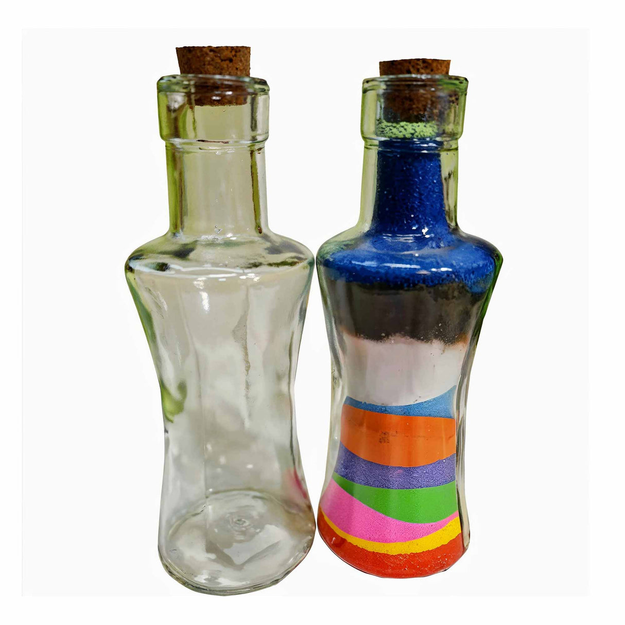 Glass Sand Art Bottles (x12)