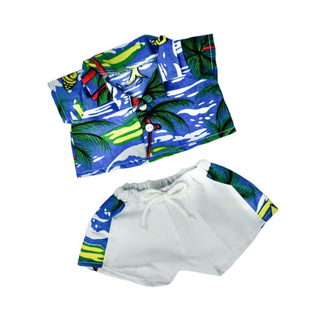 Hawaiian Shirt & Shorts 16" Outfit