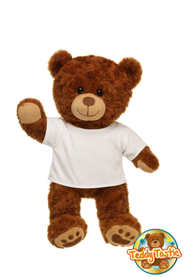 16' White Teddy Bear T-Shirt (x5)