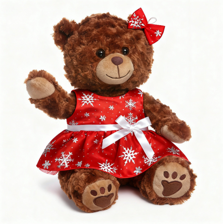 Red Christmas Dress with Bow