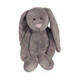 Heartbeat Stuffed Bear Flopsy Grey Bunny Pink Nose  (16"")