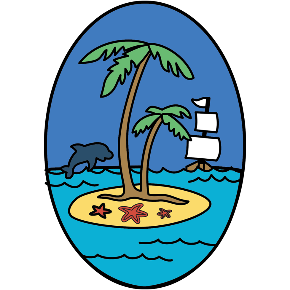 Island Oval Sand Art Picture (10 Pack)