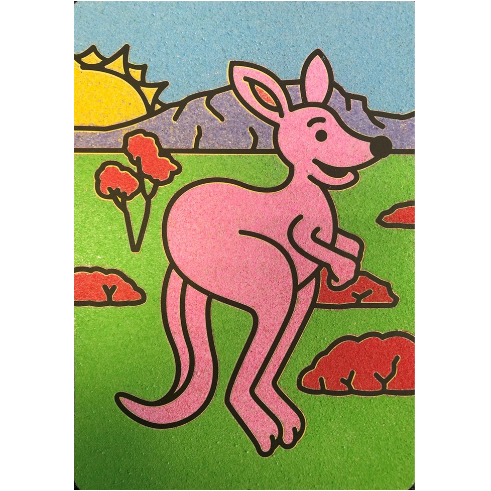 Kangaroo A5 Sand Art Picture (10 Pack)
