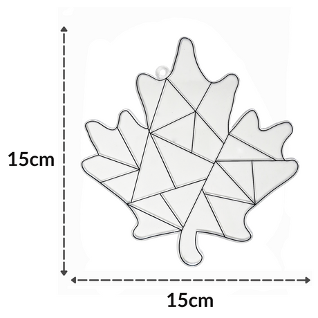 Suncatcher  -  Maple  -   Pack of 5 with Suction Hooks