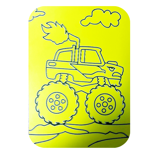 Monster Truck A5 Sand Art Picture (10 Pack)