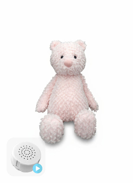 Flopsy Pink Teddy 16" Baby Heartbeat Bear