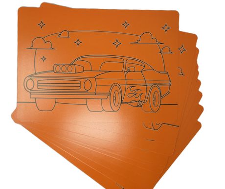A4 Hard Car Sand Art Picture (25 Pack)