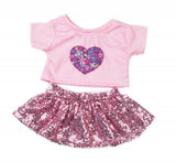 Pink Top & Sequin Skirt