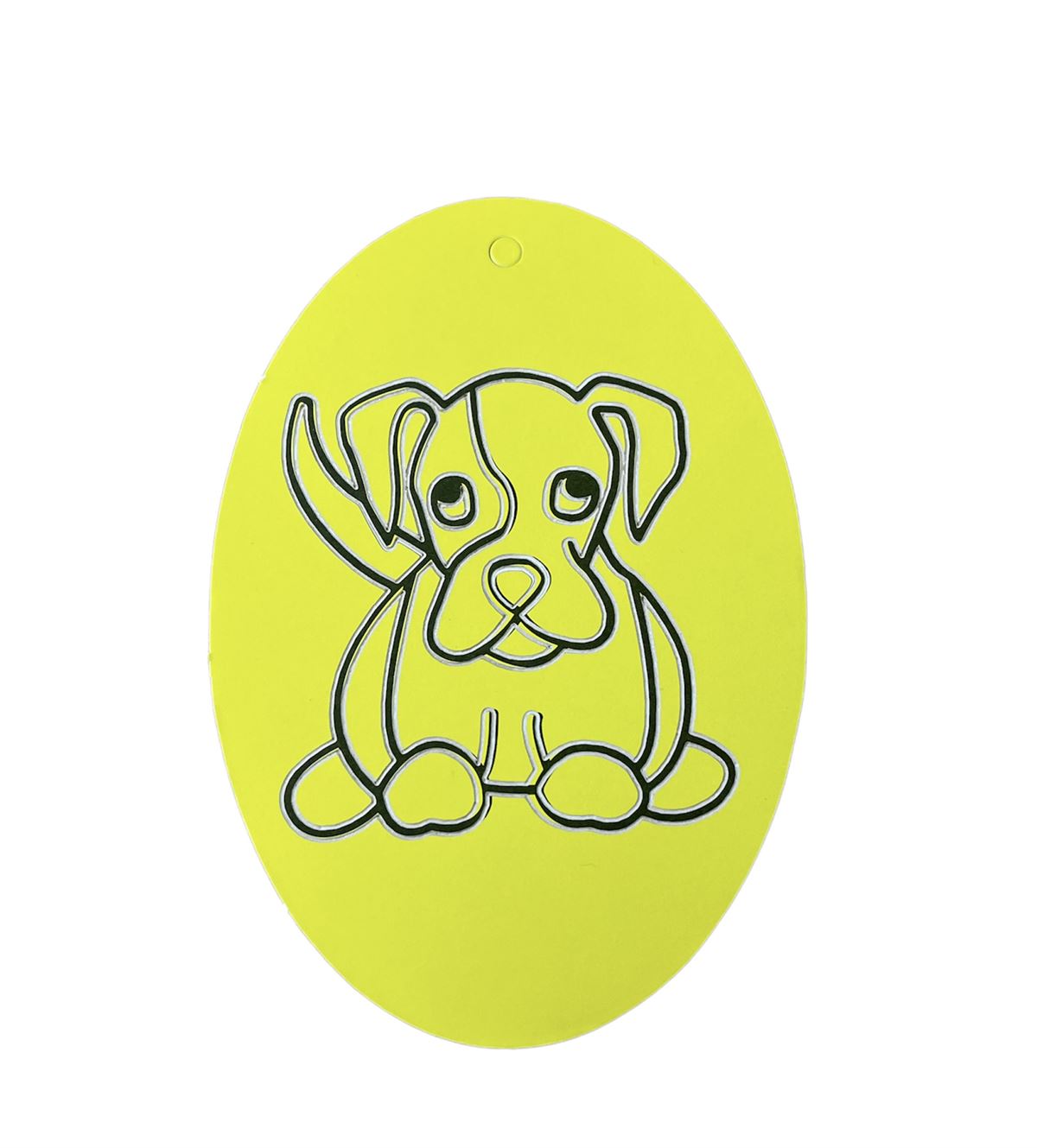 Puppy Oval Sand Art Picture