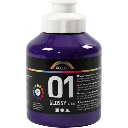 Purple Acrylic Paint (500ml)