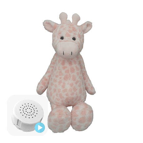 Flopsy Giraffe Pink Dots 16" Baby Heartbeat Bear