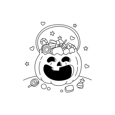 Pumpkin with Sweets Sand Art Picture (10 Pack)