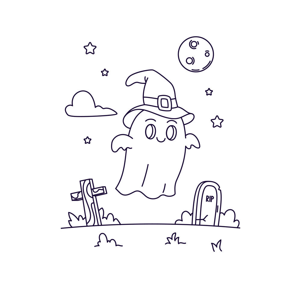 Little Ghost Sand Art Picture (10 Pack)