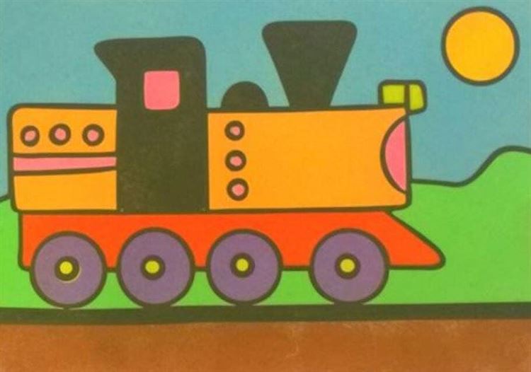 Train A5 Sand Art Picture (10 Pack)