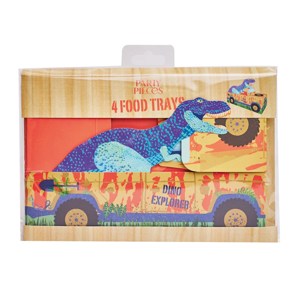Dino Explorer Food Trays (x4)