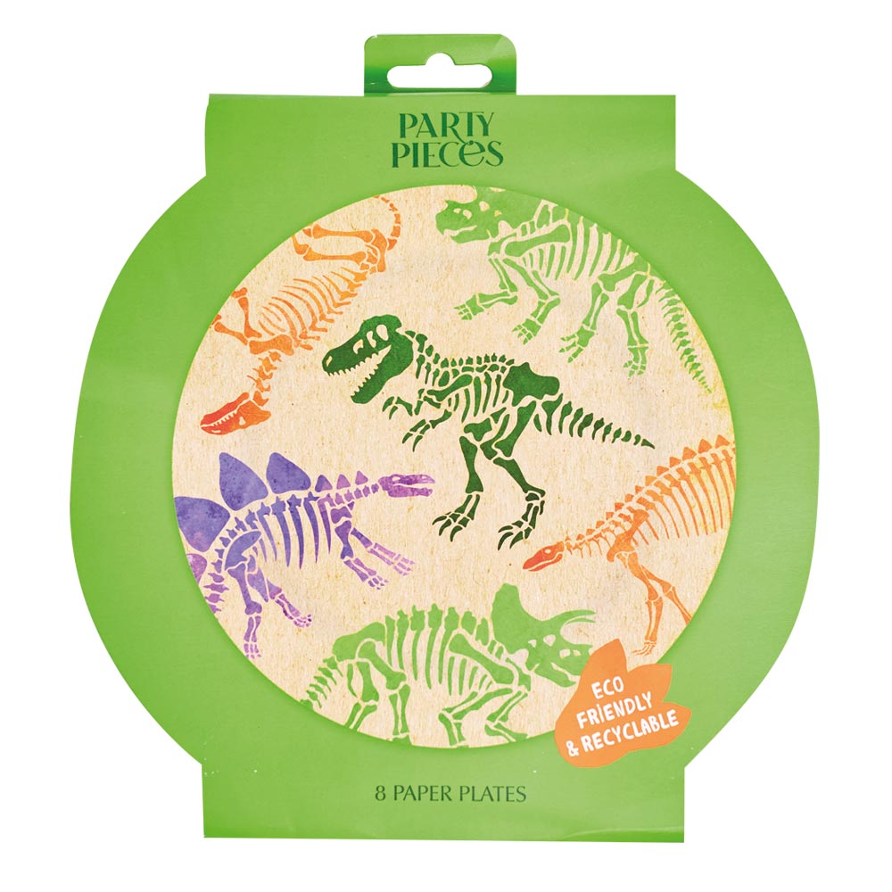 Ecosaurus Paper Party Plates (x8)