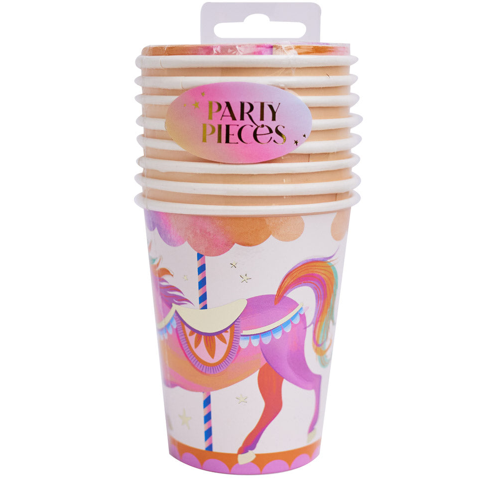 Unicorn Fairy Princess Paper Party Cups (x8)