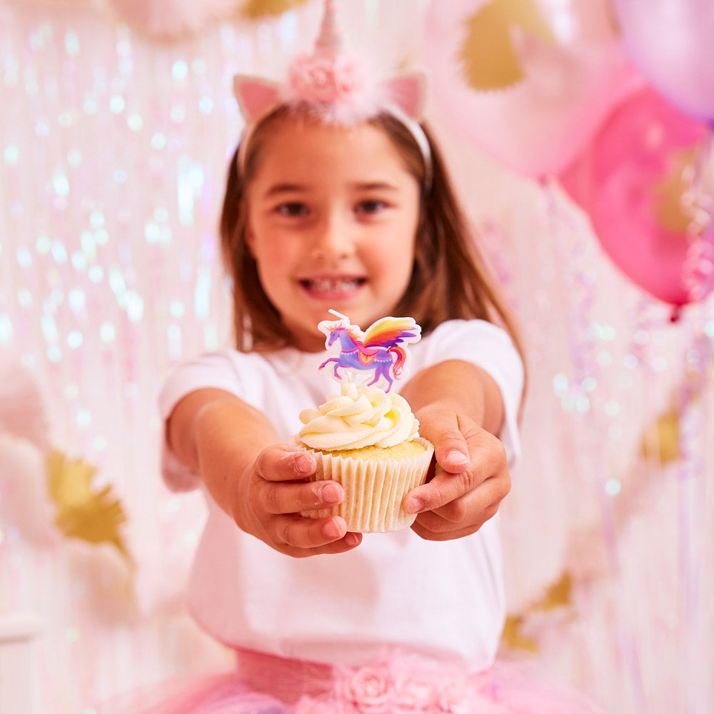 Unicorn Fairy Princess Candles (x6)