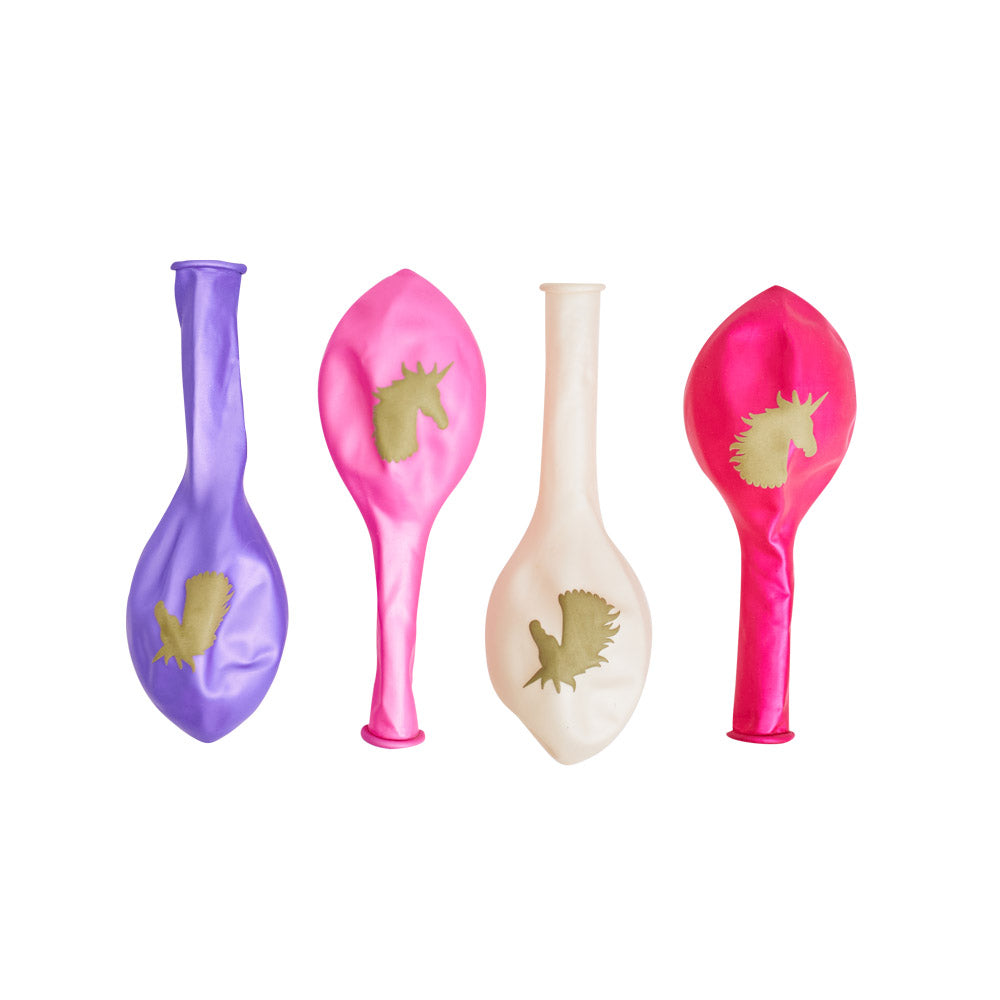 Unicorn Fairy Princess Latex Balloons (x12)