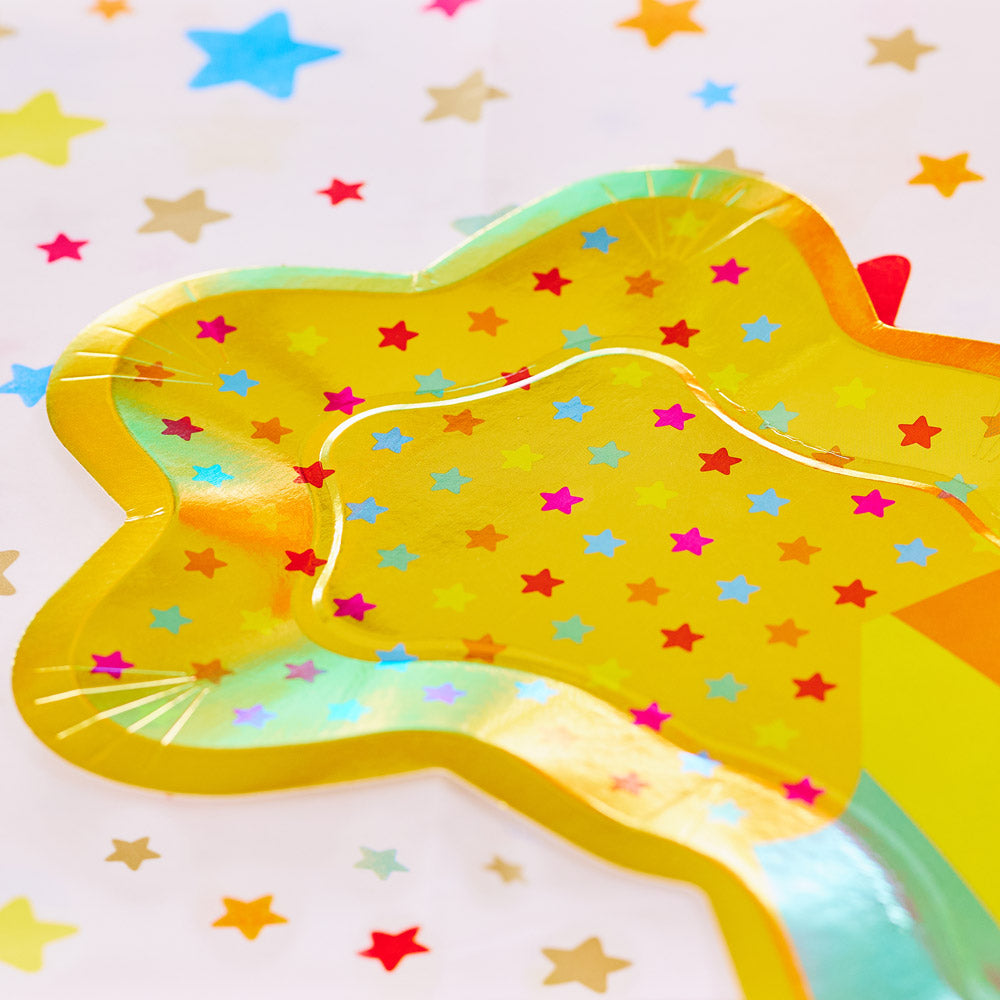 Shooting Star Shaped Party Plates (x8)