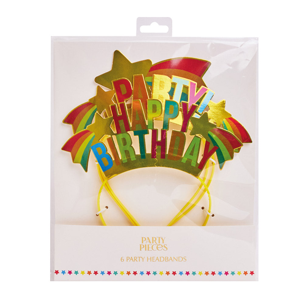 Shooting Star Party Headbands (x6)
