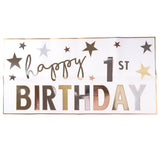 Personalised Happy Birthday Banner and Stickers Set
