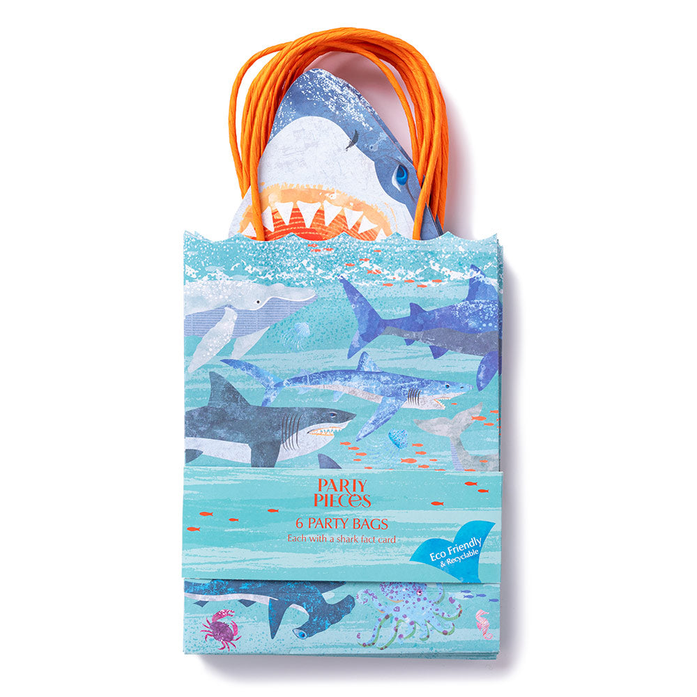 King of the Sea Paper Party Bags with Fact Cards (x6)