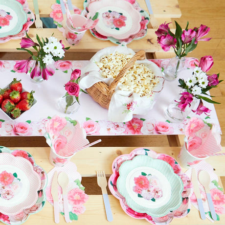 A Very English Rose Paper Table Runner