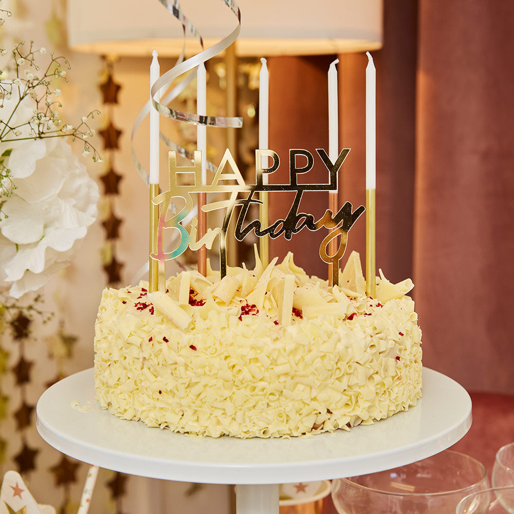Assorted Metallics - Dipped Metallic Tall Candles (x16)