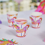 Unicorn Fairy Princess Paper Party Cups (x8)