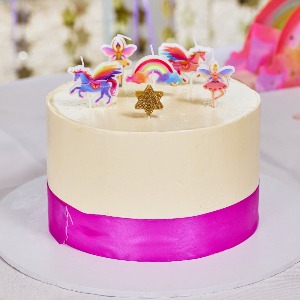 Unicorn Fairy Princess Candles (x6)